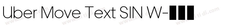 Uber Move Text SIN W字体转换